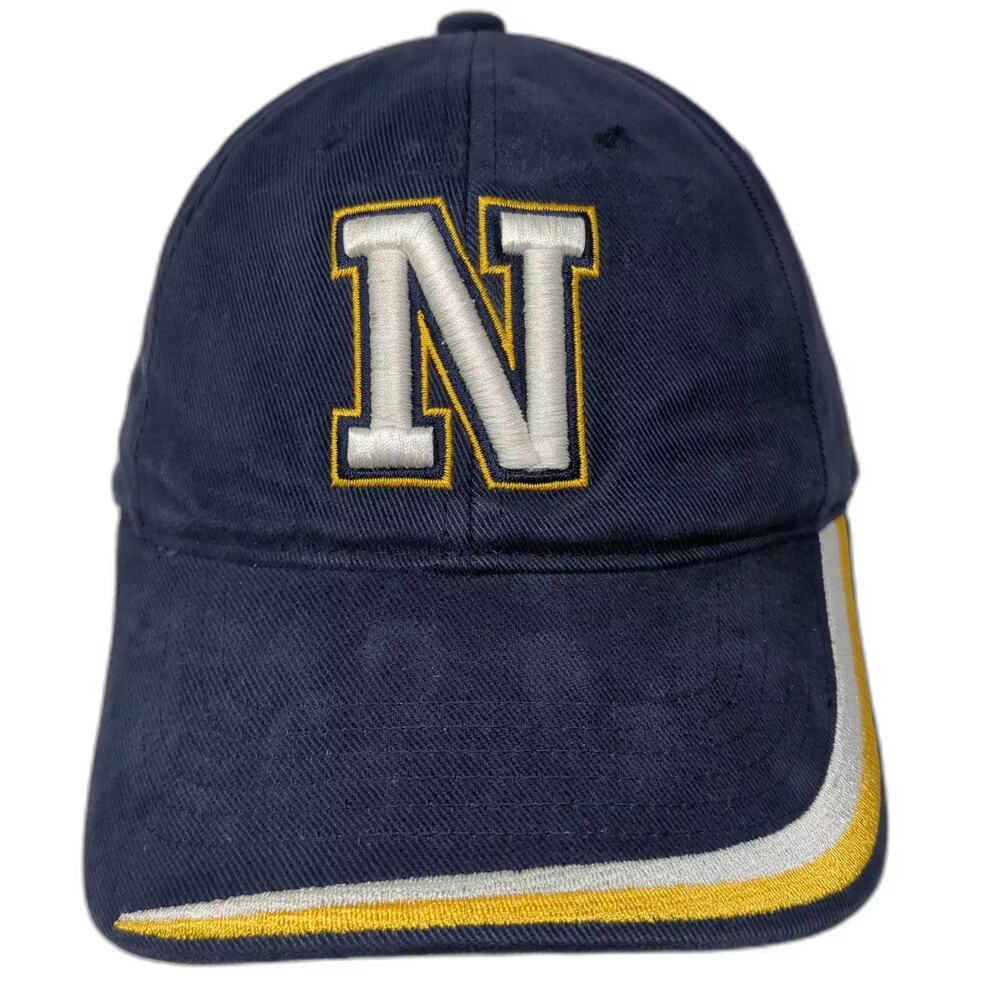 Force Blue One Size Baseball Cap Hat Embroidered Navy N Logo Cotton Strapback